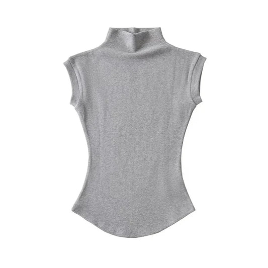 T-Shirt Col Roulé Femme