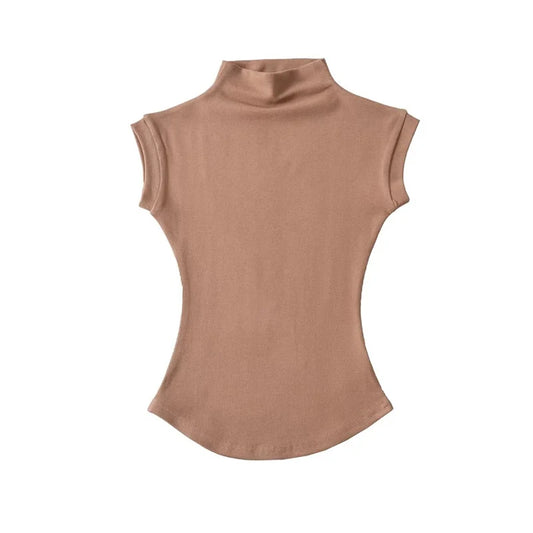 T-Shirt Col Roulé Femme