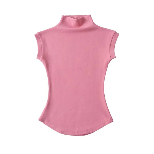 T-Shirt Col Roulé Femme