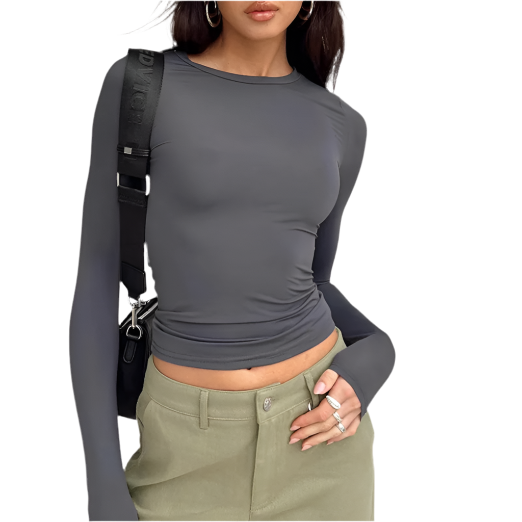 T-Shirt Coton Femme Manche Longue